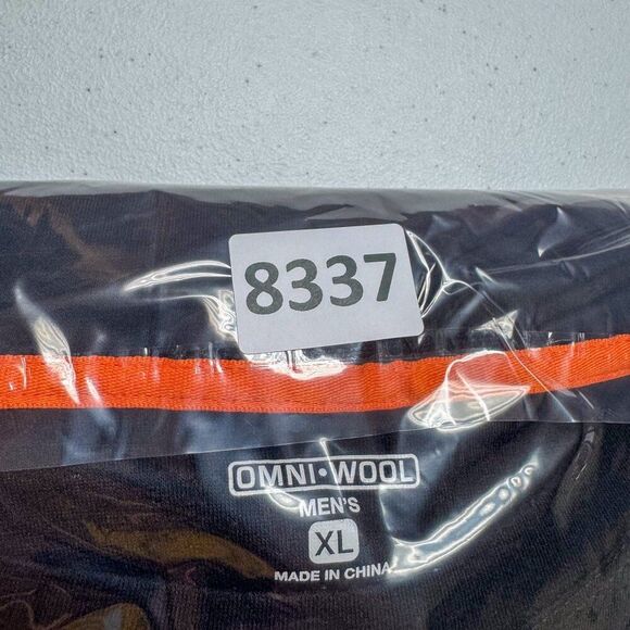 Omni Wool Shirt Mens XL Black Base Layer Wool Blend Outdoors Hunting Fishing Run - Picture 12 of 13